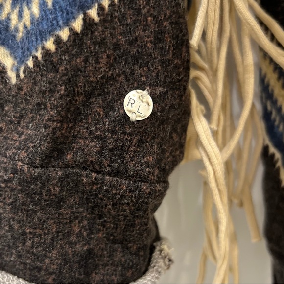 Denim & Supply Ralph Lauren Aztec Southwestern Fringe Native Pattern Soft Small - Picture 4 of 7